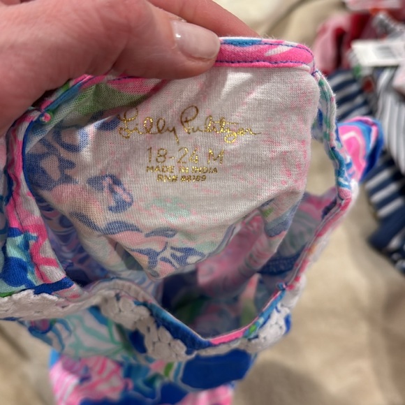 Lilly Pulitzer Eyelet Onesie - Picture 4 of 4